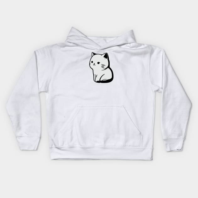 Cutie kitty Kids Hoodie by stkUA